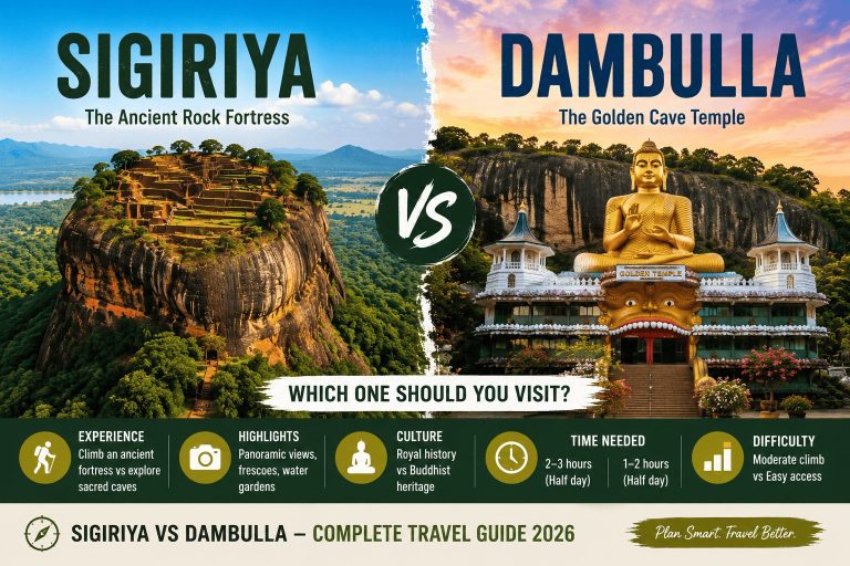 Sigiriya vs Dambulla – Which Should You Visit? (2026 Guide)